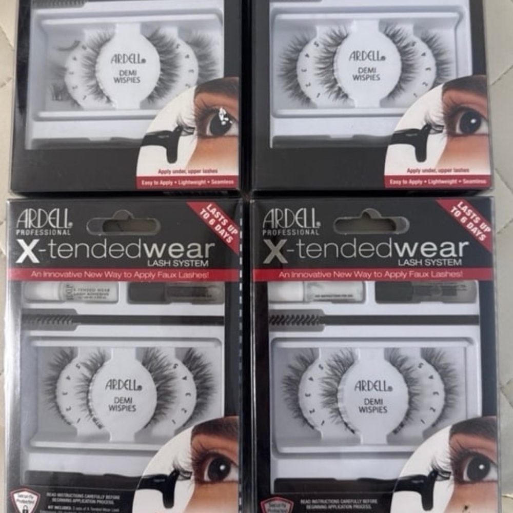 Ardell X-Tended Wear Lash System Kit 4 Pack Demi Wispies DIY Extensions
